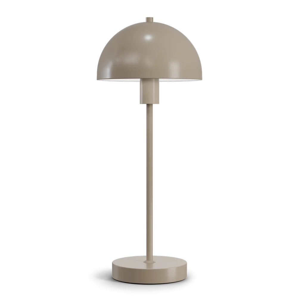 Vienda Lampe de table Gris Taupe E14