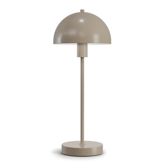Vienda Lampe de table Gris Taupe E14