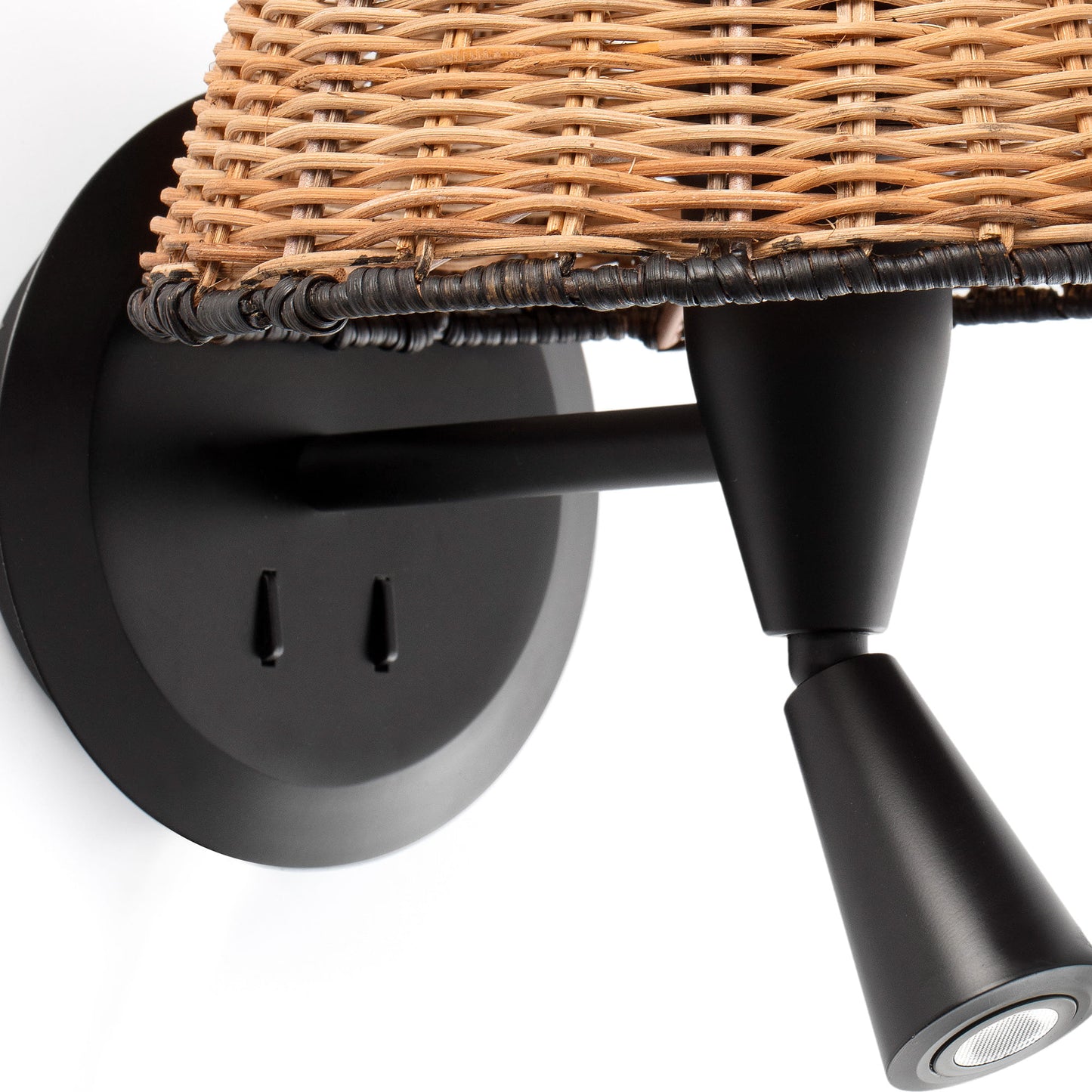 SUMBA – Applique Murale Rotin Noir