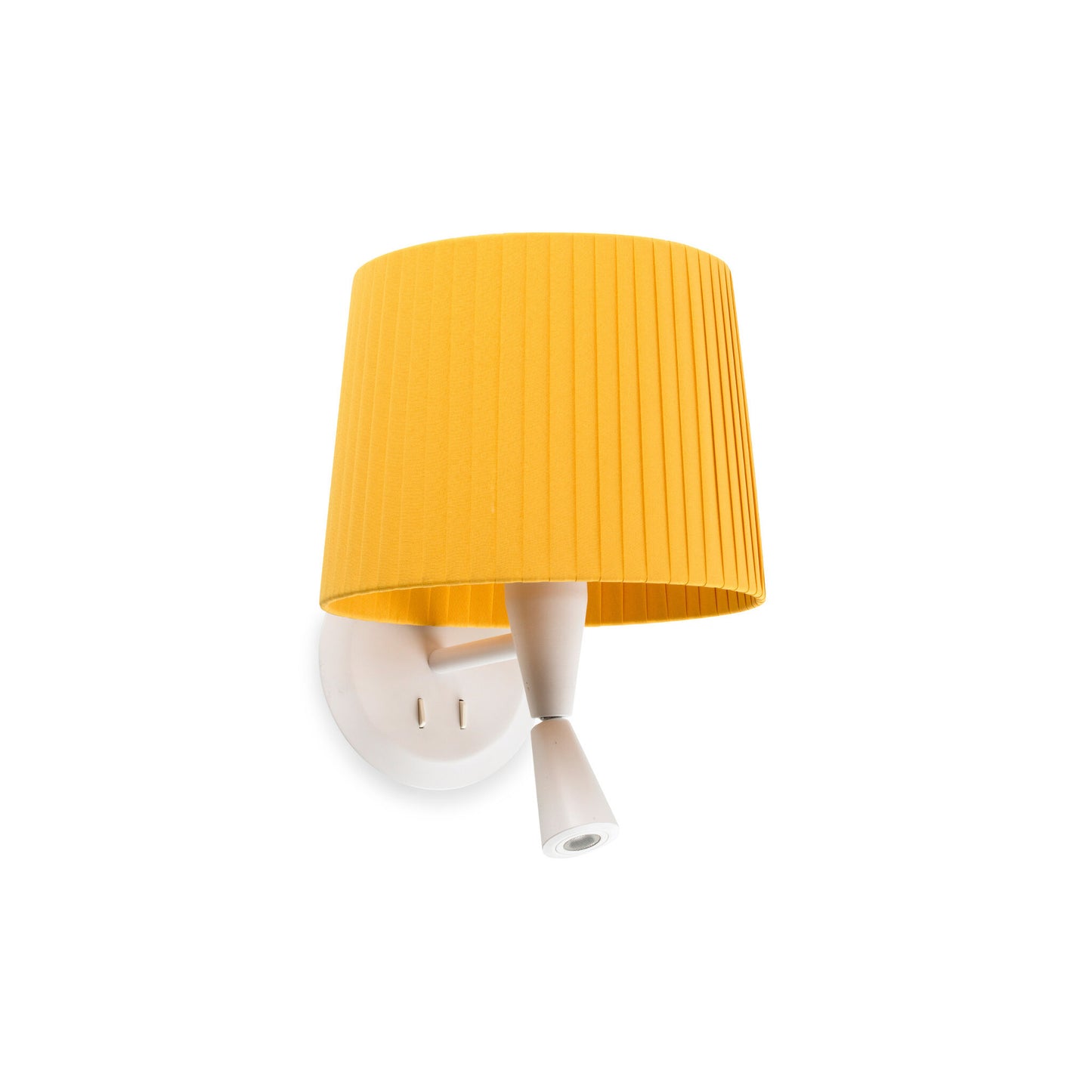 SAMBA Lampe applique avec liseuse blanc/enrubanné jaune
